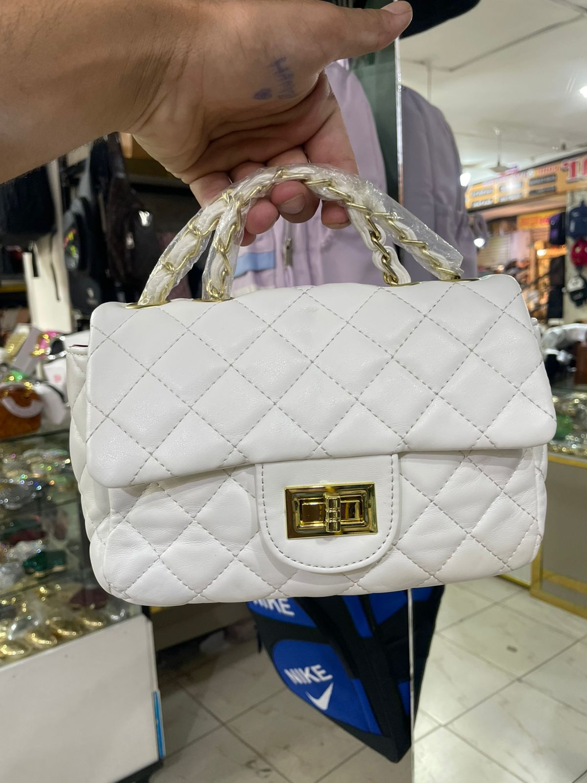 White Quilted Crossbody Bag for Women in Pakistan | Bagzar