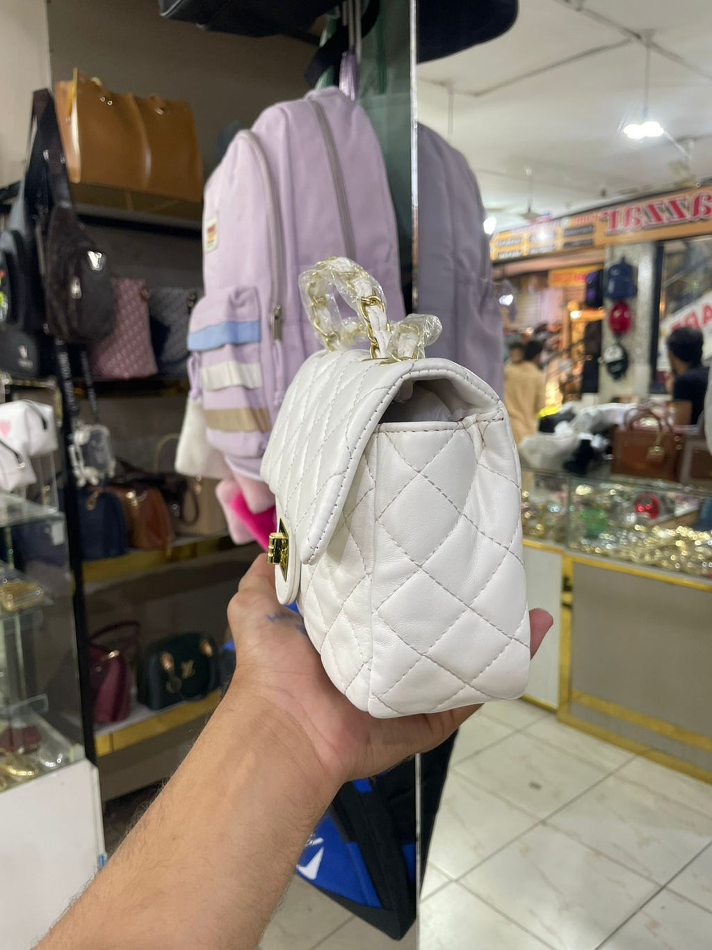 White Quilted Crossbody Bag for Women in Pakistan | Bagzar