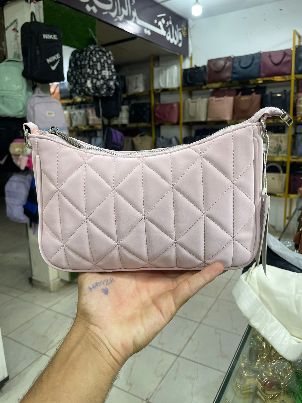 Stylish Pink Quilted Shoulder Bag for Women in Pakistan | Bagzar