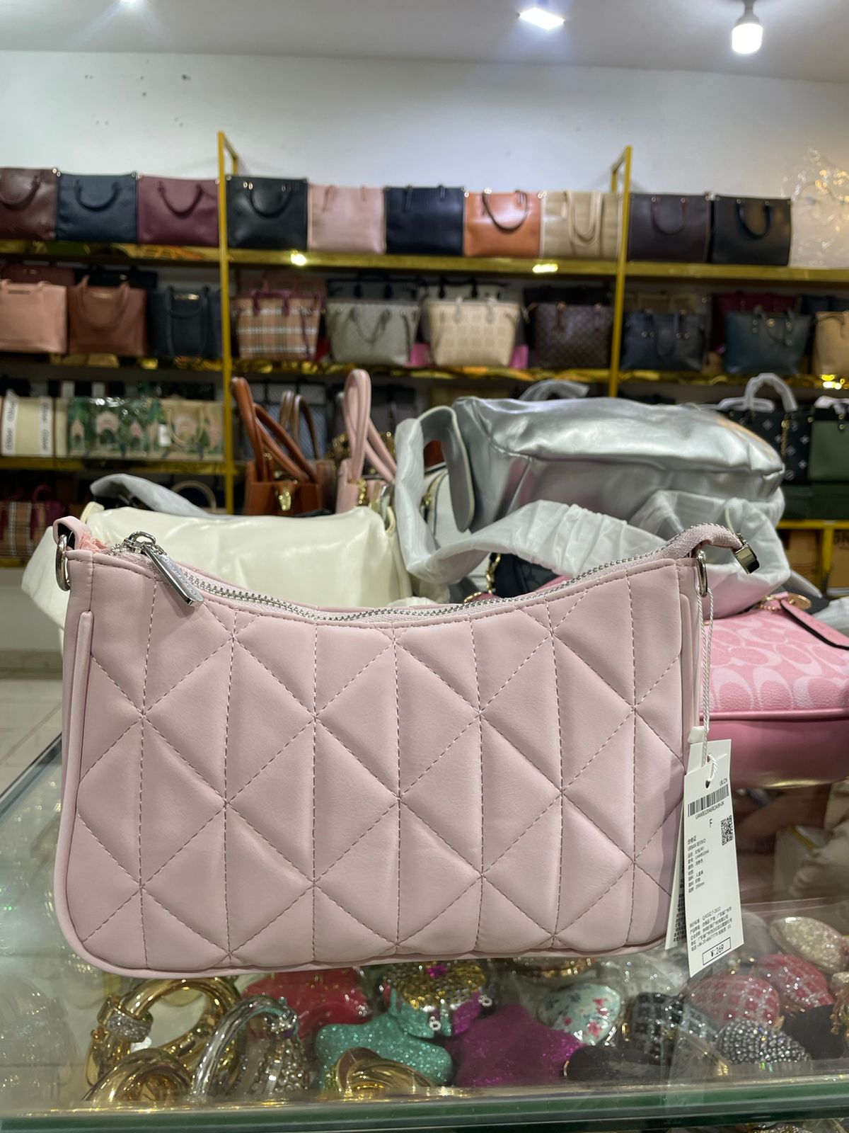 Stylish Pink Quilted Shoulder Bag for Women in Pakistan | Bagzar
