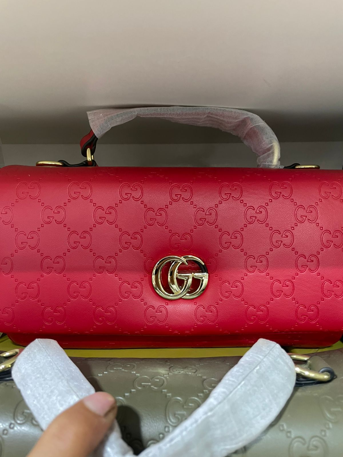 Premium Red Embossed Luxury Handbag for Women in Pakistan | Bagzar