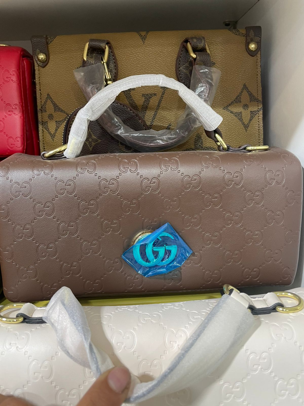 Premium Red Embossed Luxury Handbag for Women in Pakistan | Bagzar