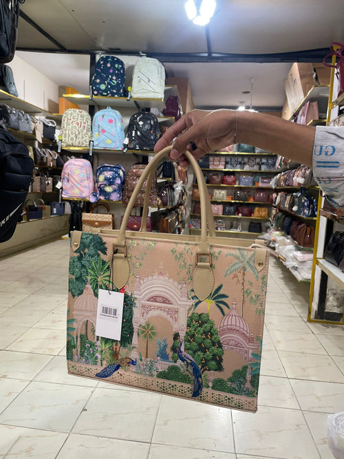 Artistic Palace Print Tote Bag for Women in Pakistan | Bagzar