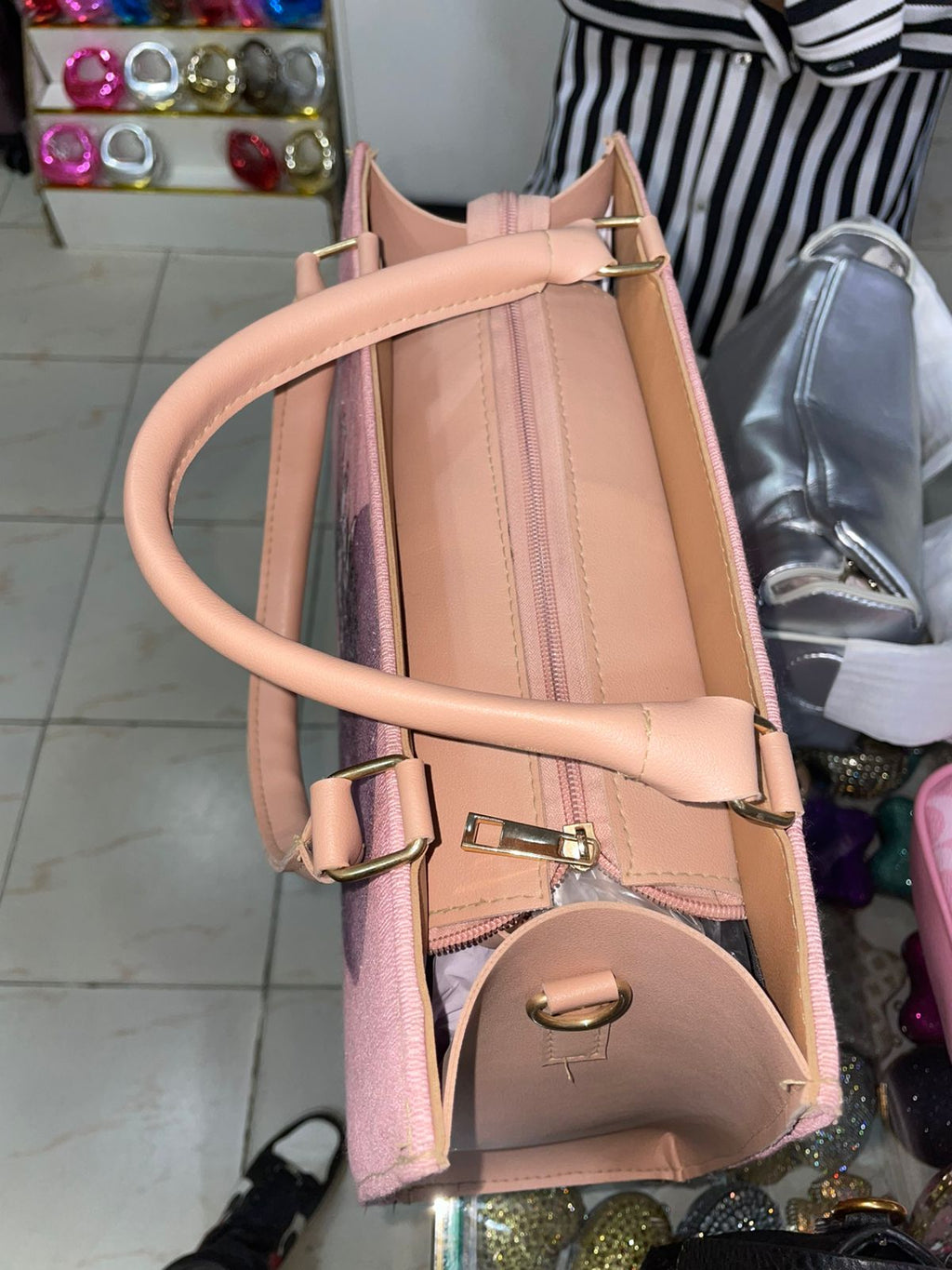 Elegant Pink Printed Tote Bag for Women in Pakistan | Bagzar