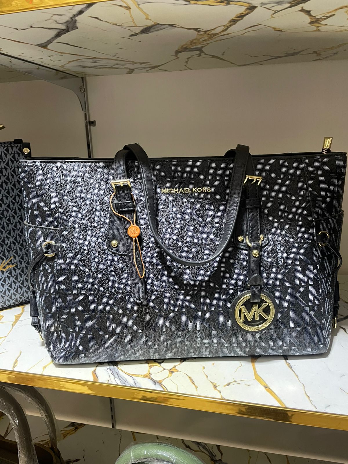 Premium Black Monogram Large Tote Bag | Best Price in Pakistan