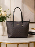 Premium Dark Brown Monogram Large Tote Bag for Women in Pakistan | Bagzar