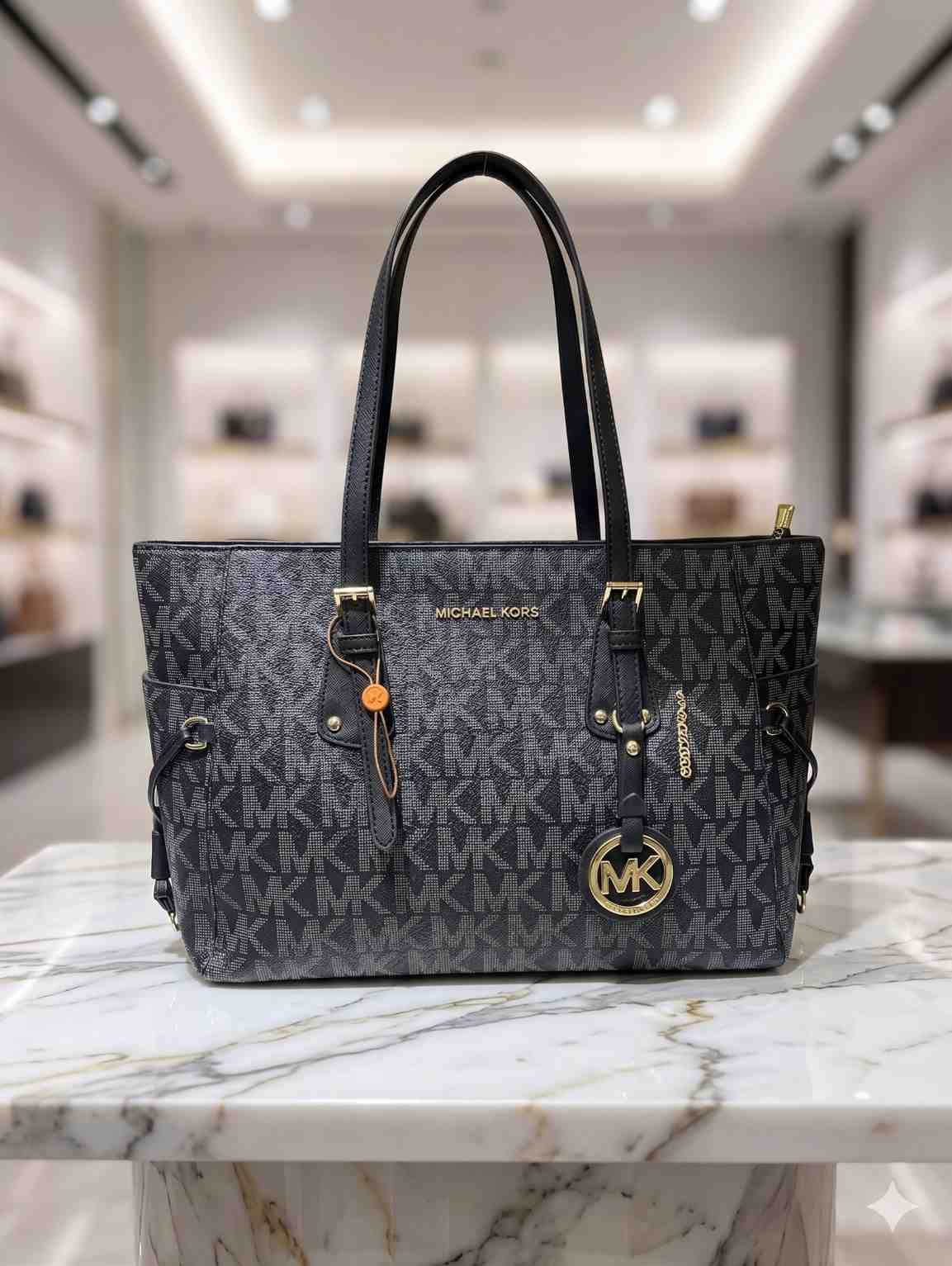 Premium Black Monogram Large Tote Bag | Best Price in Pakistan