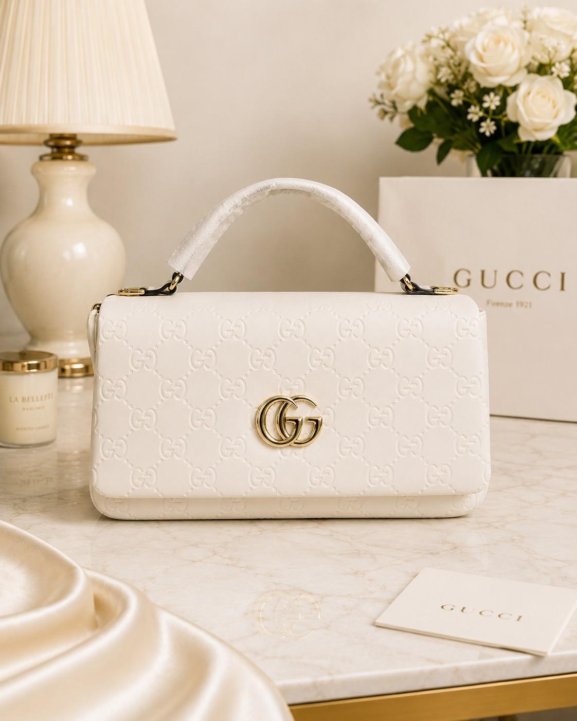 Premium Off-White Embossed Handbag for Women in Pakistan | Bagzar