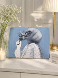 Artistic Hijab Girl Printed Tote Bag for Women in Pakistan | Bagzar