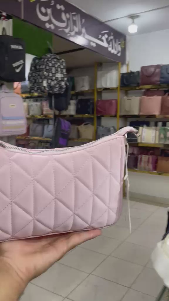 Stylish Pink Quilted Shoulder Bag for Women in Pakistan | Bagzar